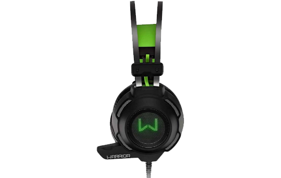 Headset Gamer Warrior Swan Stereo Usb Preto Verde Ph Open Box