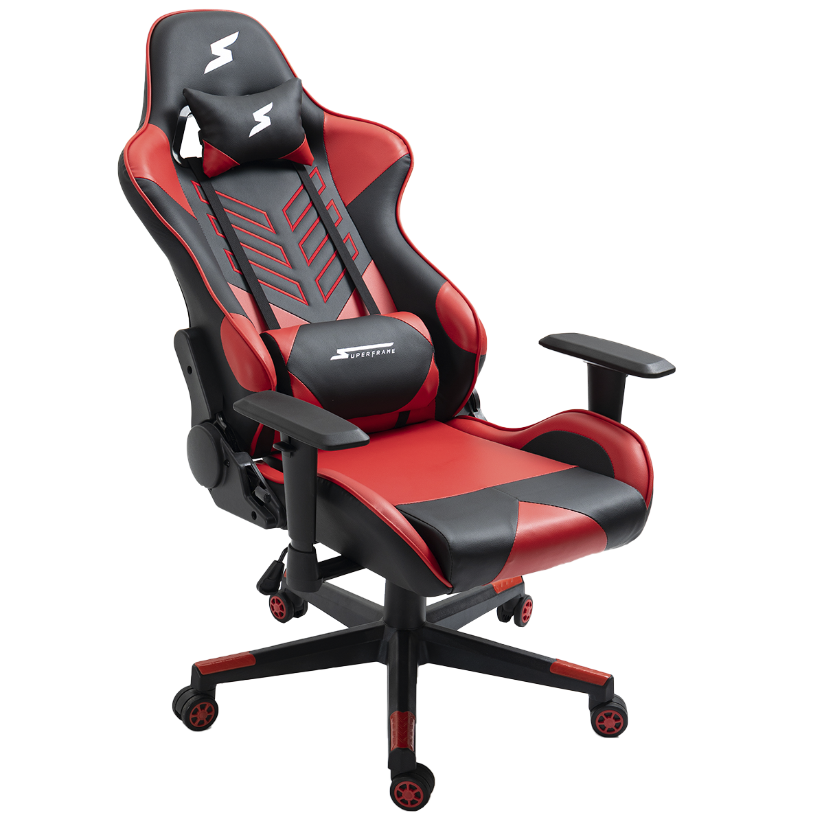 Cadeira Gamer SuperFrame Godzilla Reclinável Preto e Vermelho