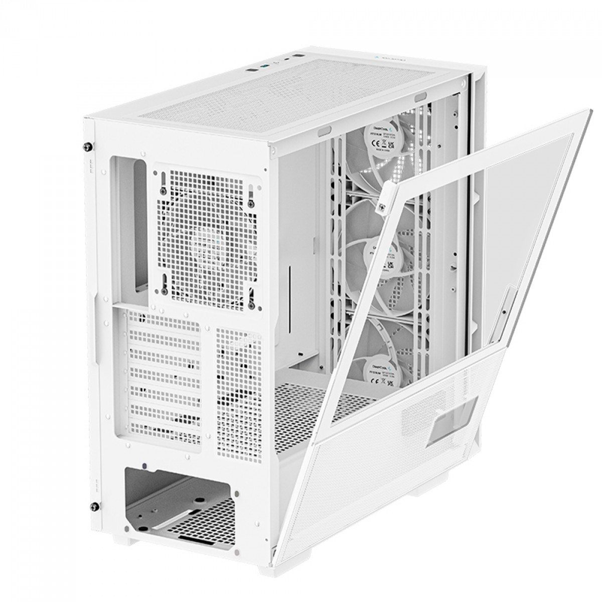 Gabinete Gamer Deepcool Ch Digital Wh Mid Tower Vidro Temperado E