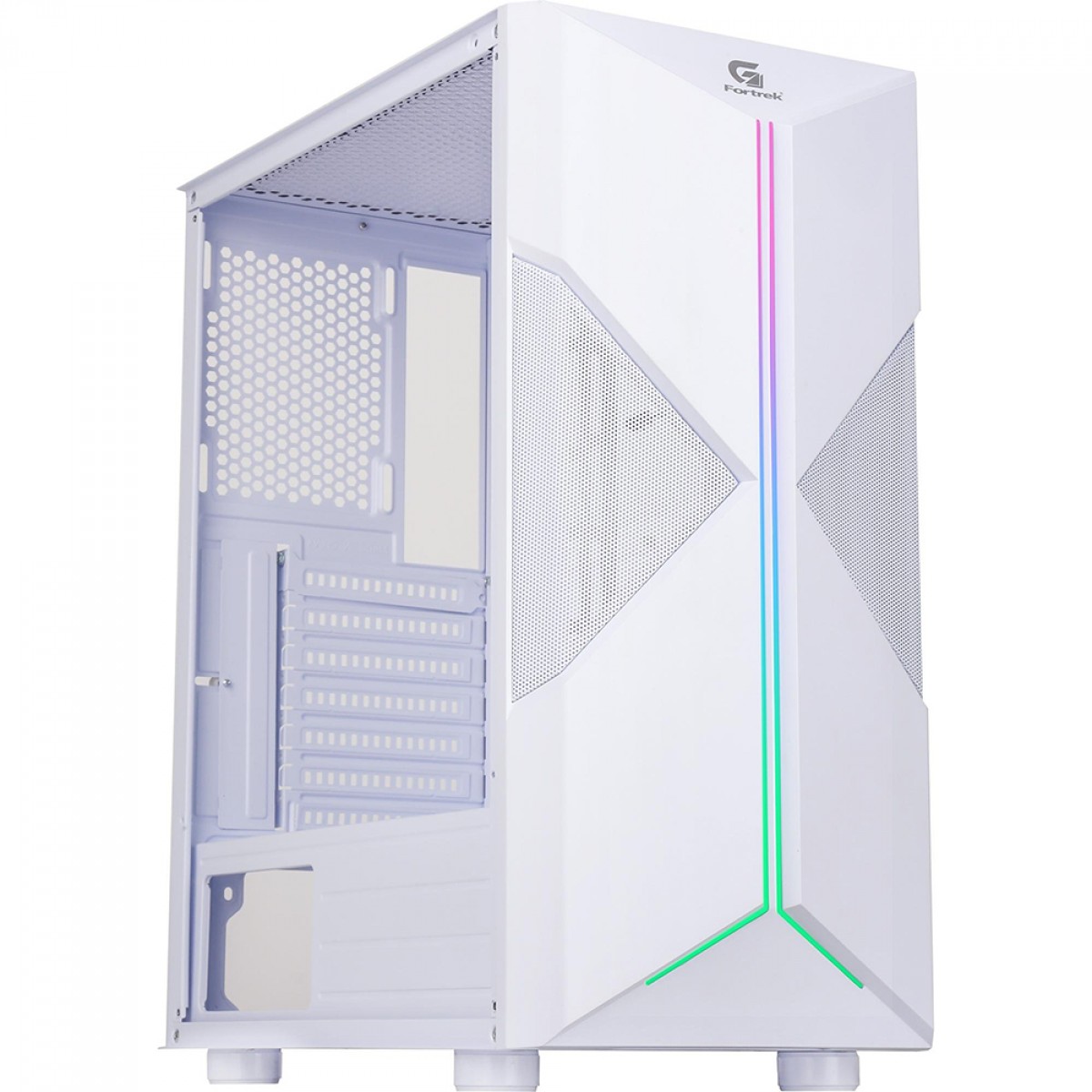 Gabinete Gamer Fortrek Holt Mid Tower Rgb Vidro Temperado Atx