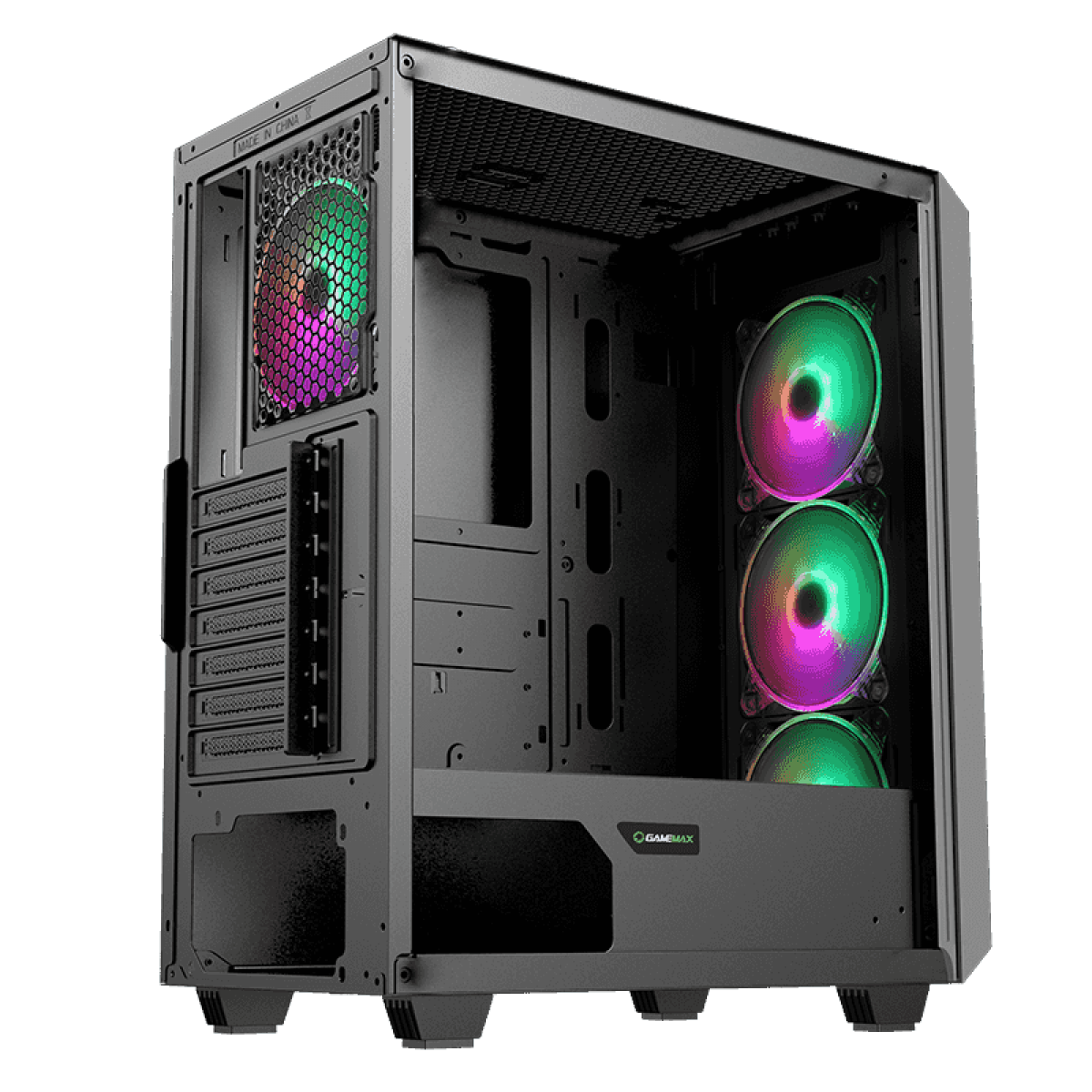 Gabinete Gamer Gamemax Revolt Rgb Mid Tower Vidro Temperado