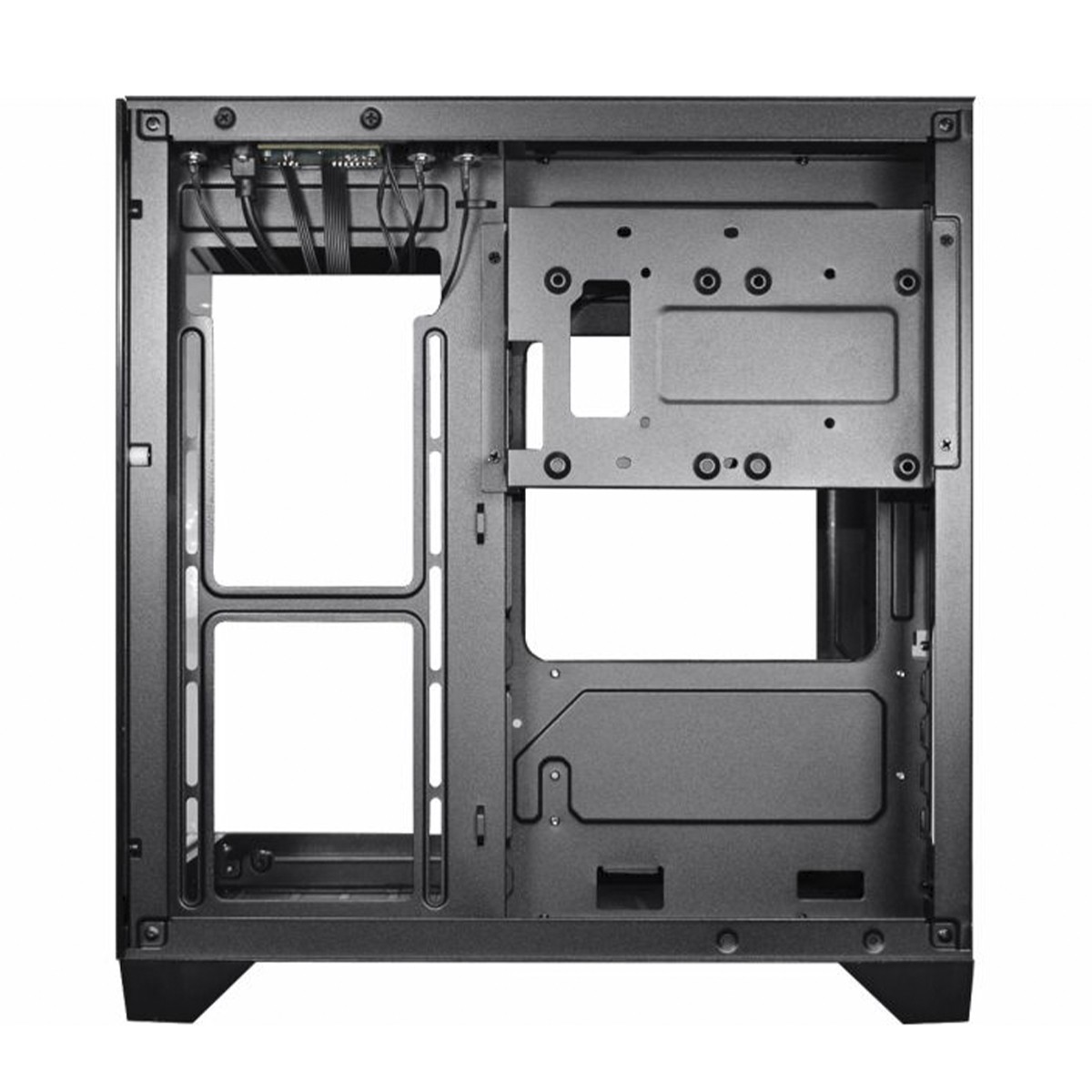 Gabinete Gamer K MEX Space Aqua Black Mini Tower Vidro Temperado M