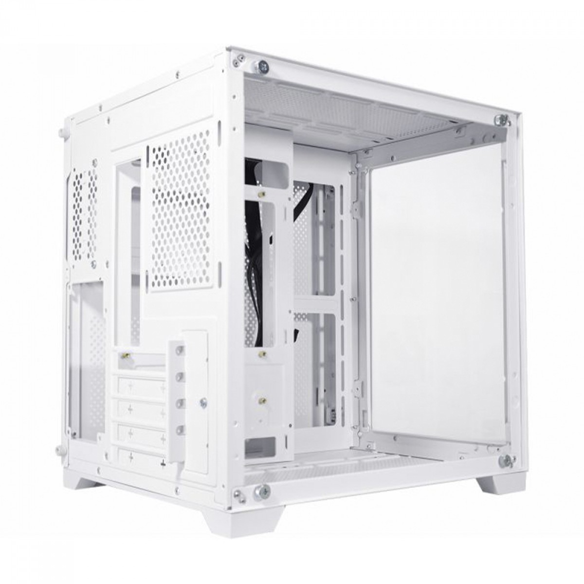 Gabinete Gamer K MEX Space Z1 White ARGB Mini Tower Vidro Temperado