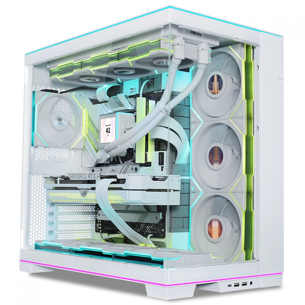 Gabinete Gamer Lian Li O D Evo Rgb Mid Tower Vidro Temperado E Atx