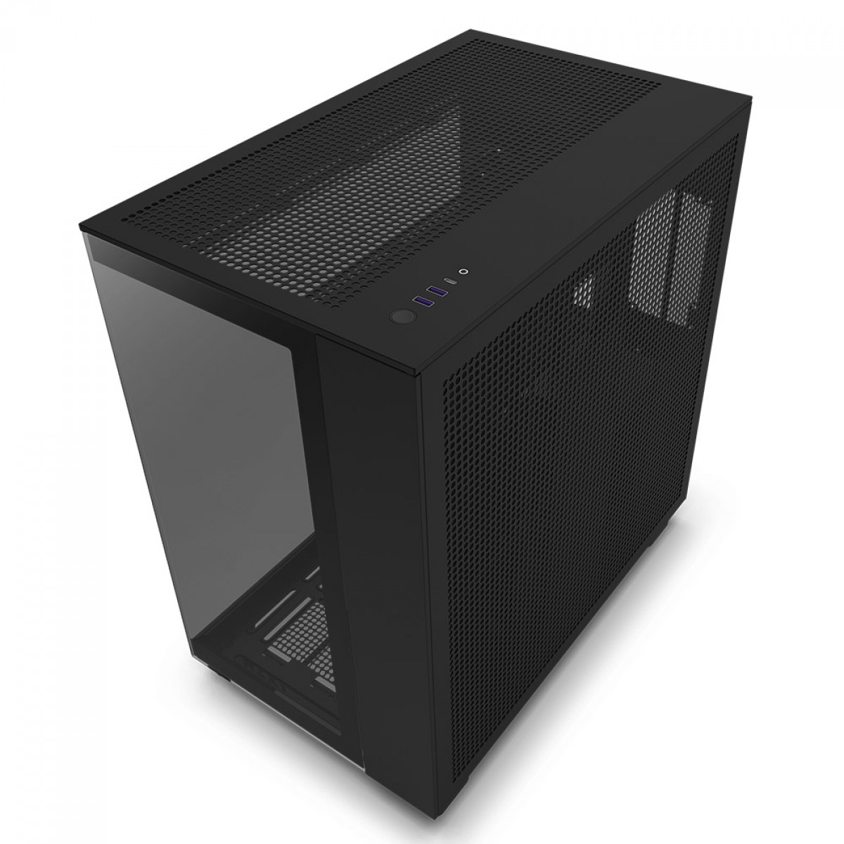 Gabinete Gamer Nzxt H Flow Mid Tower Vidro Temperado Black Atx