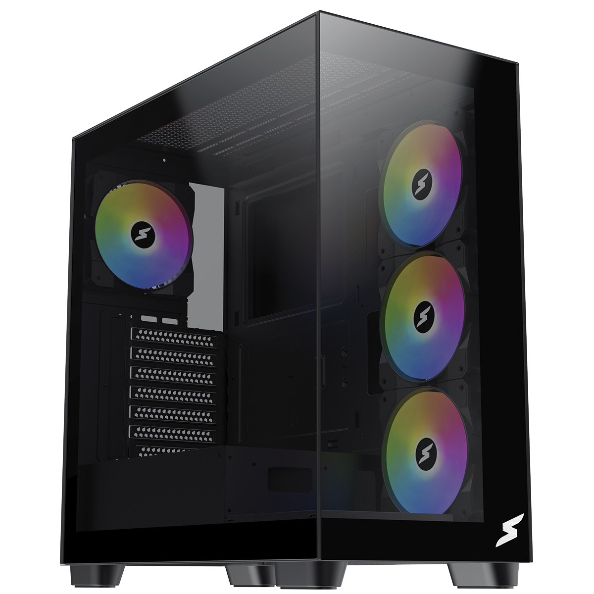 Gabinete Gamer Superframe Dominator Mid Tower Vidro Temperado E Atx