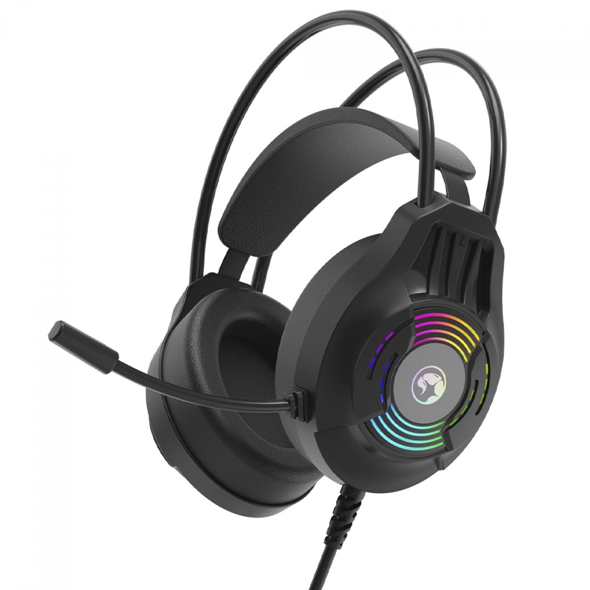 Headset Gamer Marvo H Usb Mm Pc Rgb Black