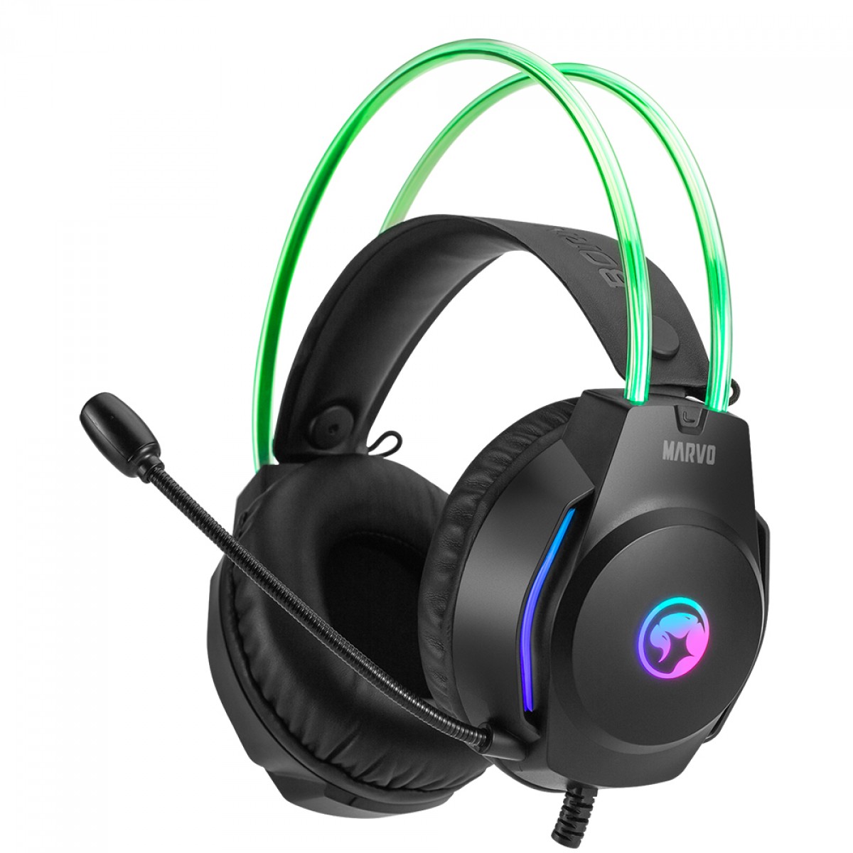 Headset Gamer Marvo RGB 3 5mm Drivers De 50mm Black H8620