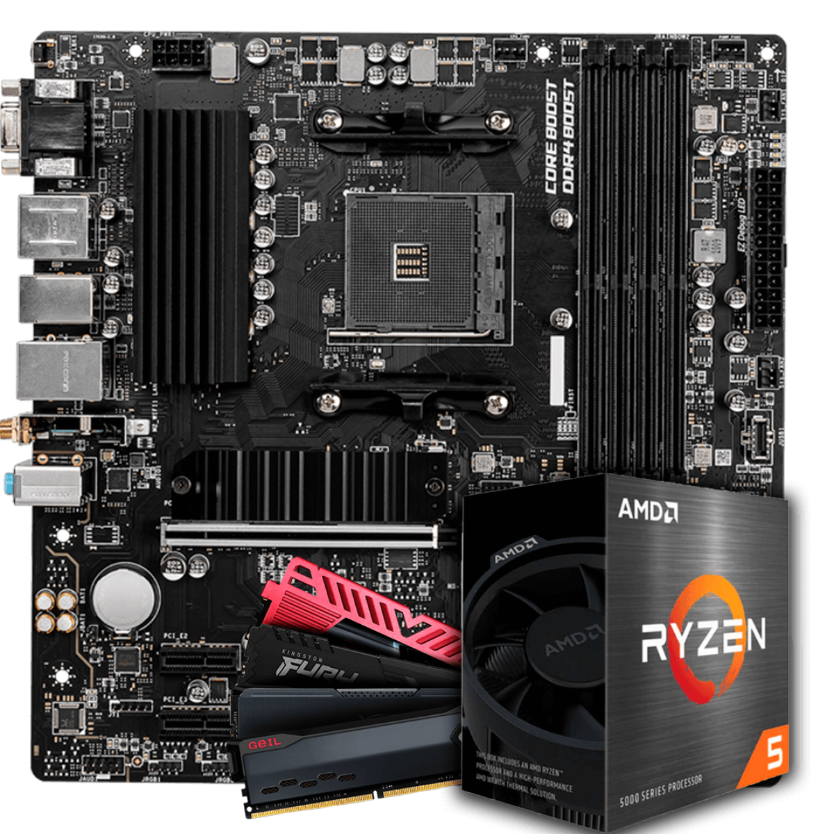 Kit Upgrade Amd Ryzen X Placa M E Msi B M Pro Vdh Wifi Gb