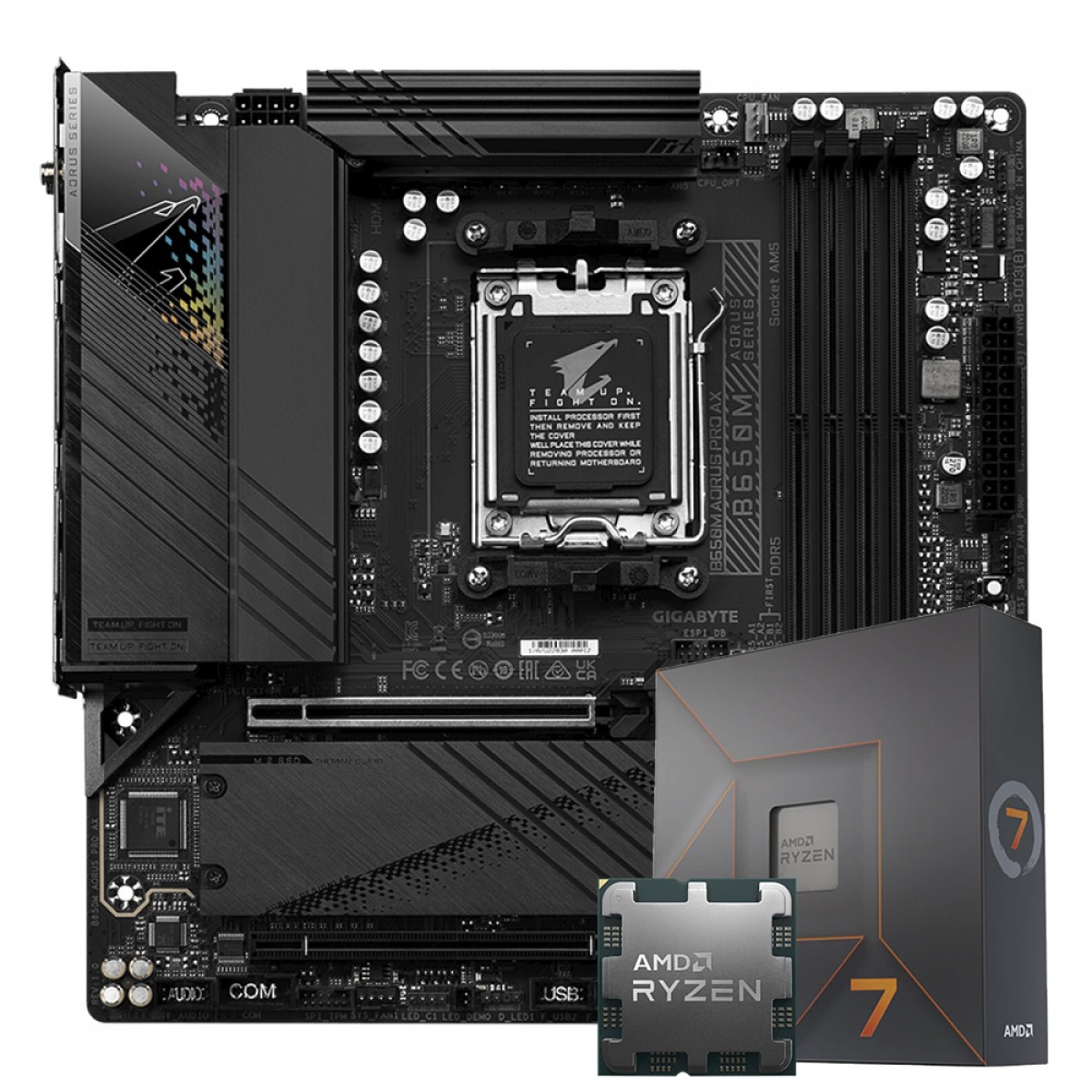 Kit Upgrade AMD Ryzen 7 7700X Gigabyte B650M Aorus Pro AX