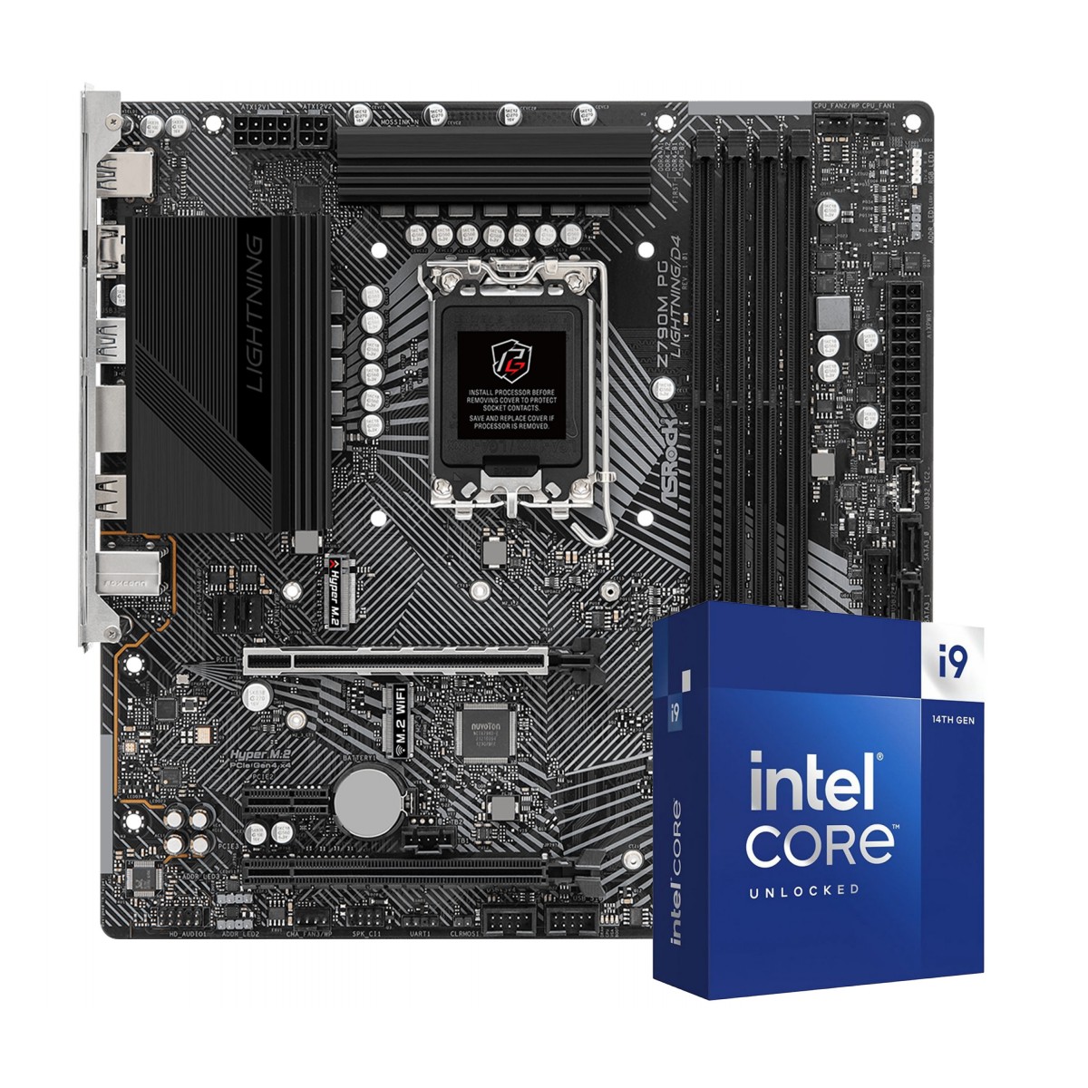 Kit Upgrade Intel Core i9 14900KF Placa Mãe Chipset Z790