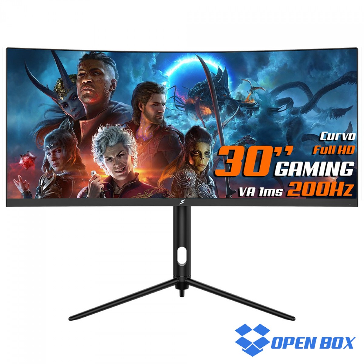 Monitor Gamer Superframe Elegance Series Black Pol Curvo