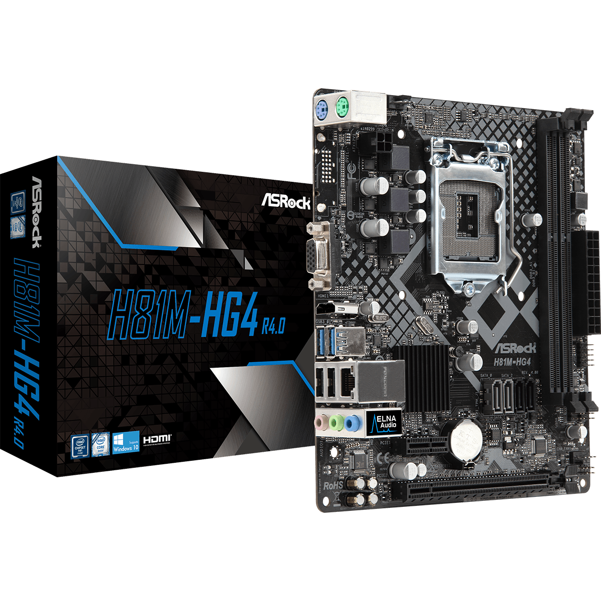 Placa M E Asrock H M Hg R Chipset H Intel Lga Matx Ddr