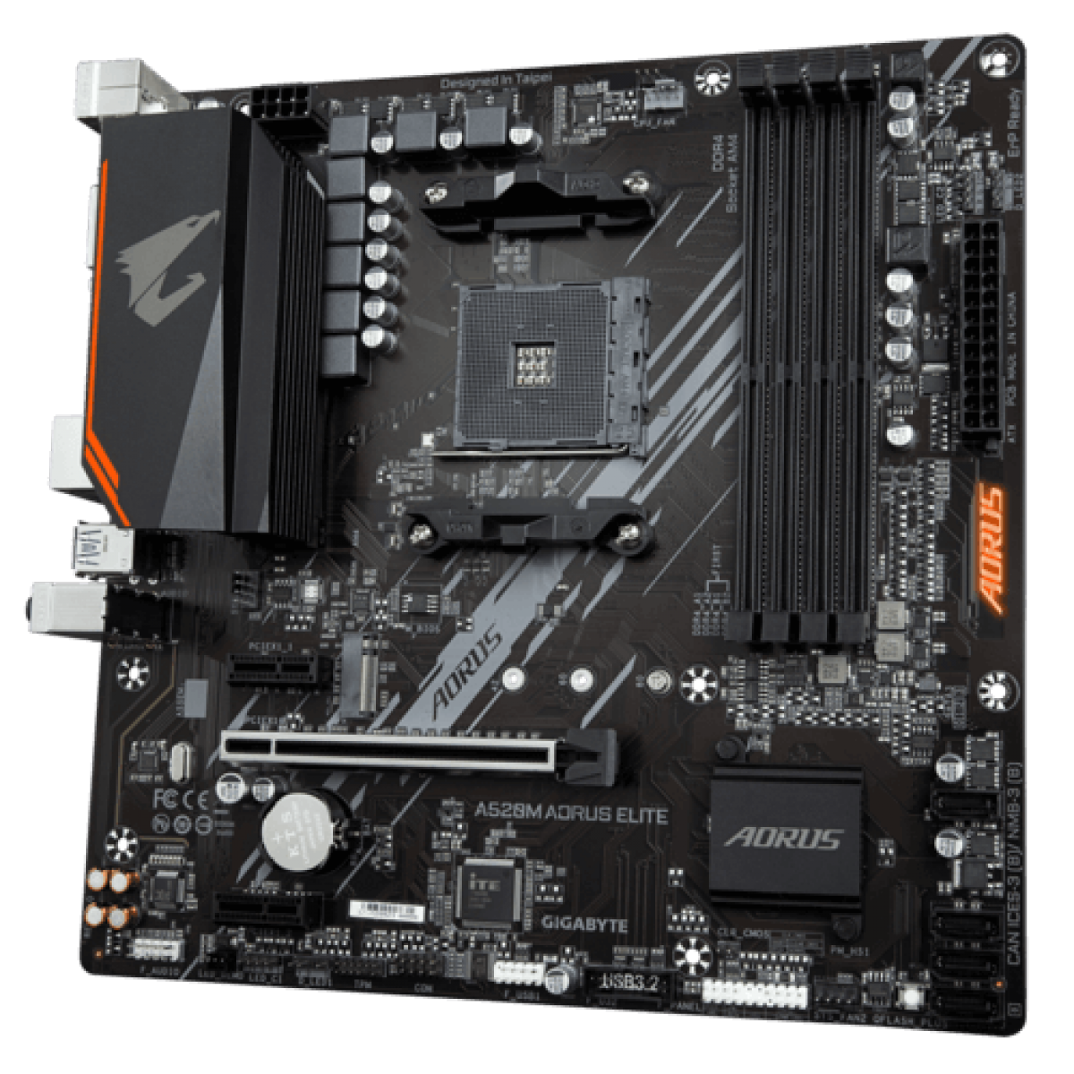 Placa Mãe Gigabyte A520M AORUS Elite Chipset A520 AMD AM4 mATX DDR4