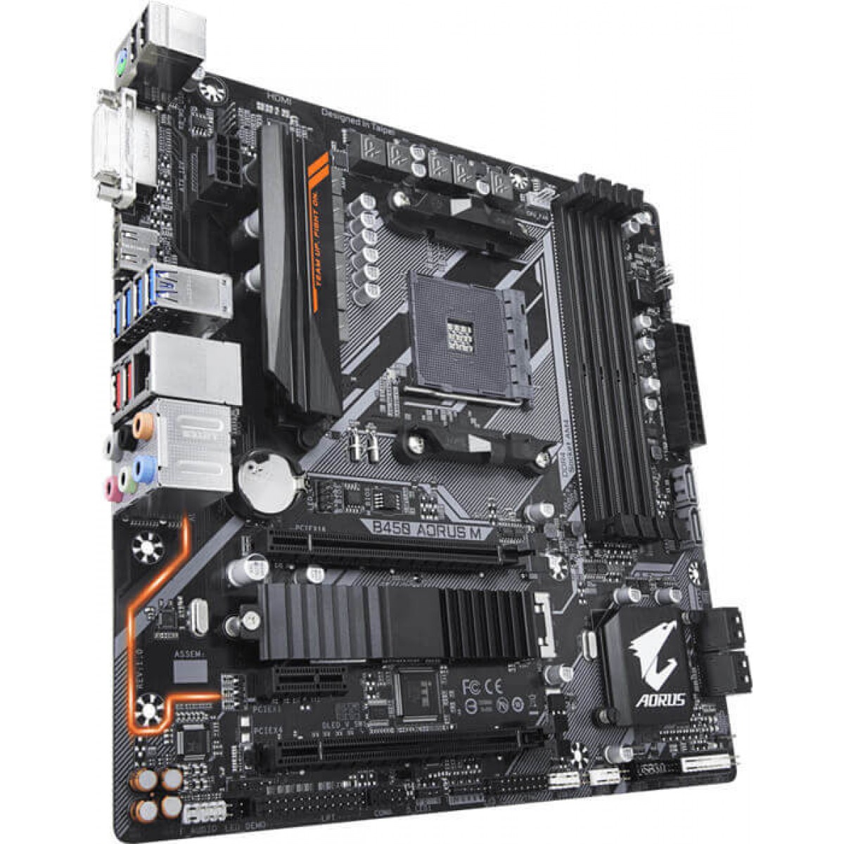 Placa Mãe Gigabyte B450 AORUS M Chipset B450 AMD AM4 mATX DDR4