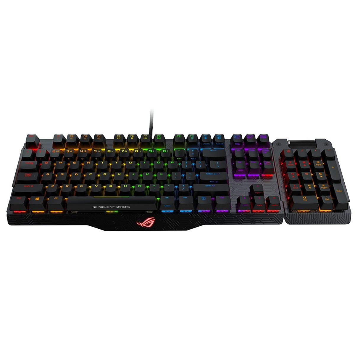 Teclado Mec Nico Gamer Asus Rog Claymore Mx Rgb Switch Cherry Mx Red