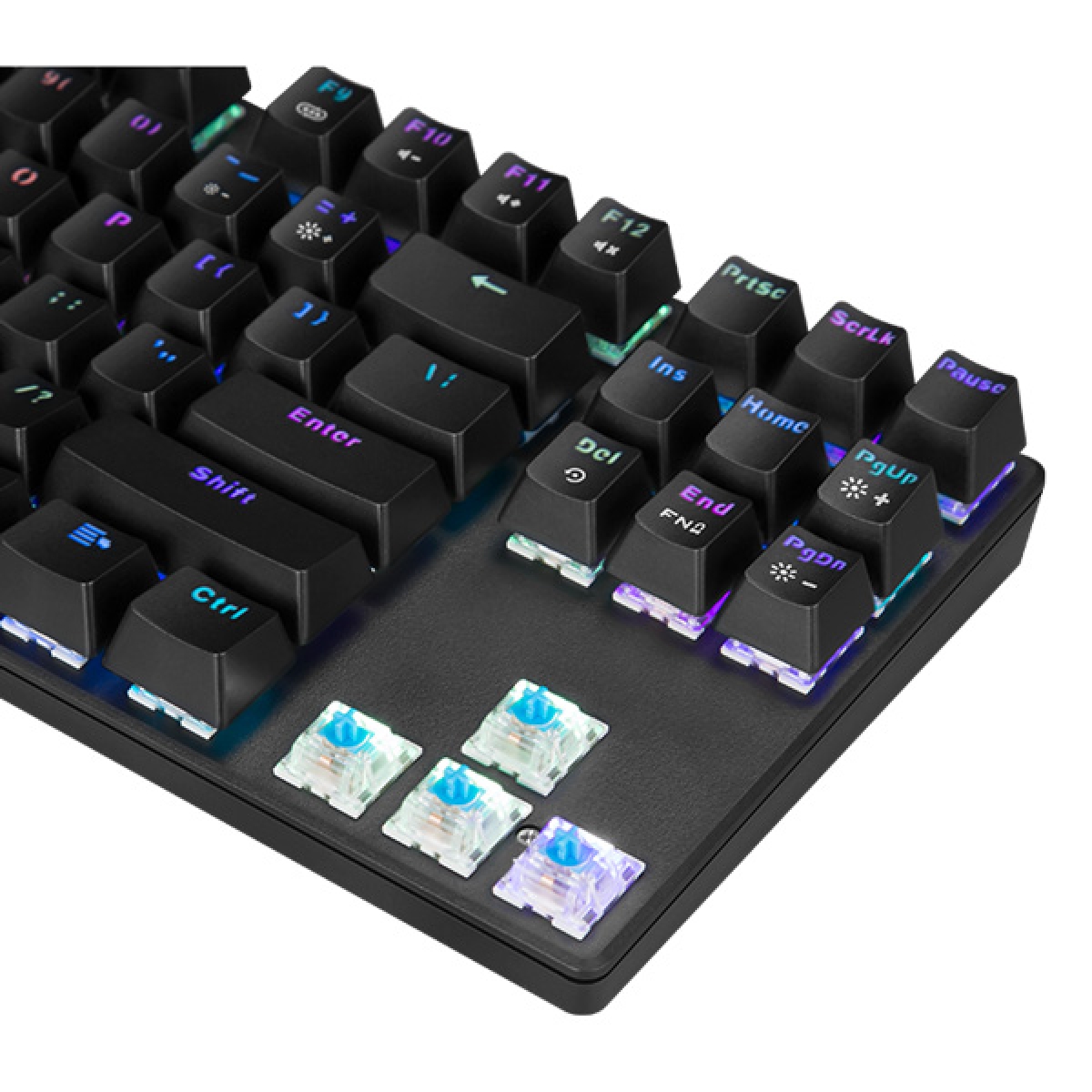 Teclado Mec Nico Gamer Marvo Scorpion Kg Usb Switch Azul Rainbow