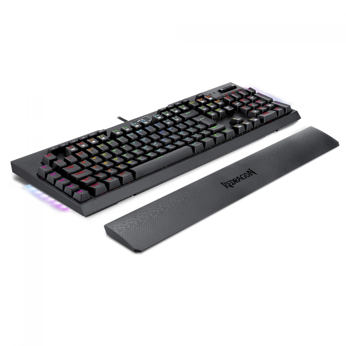 Teclado Mecânico Óptico Gamer Redragon Brahma Pro RGB Switch Brown