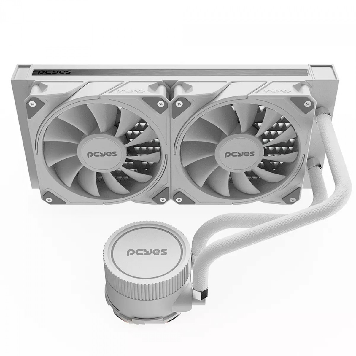 Water Cooler PCYES Sangue Frio 3 White Ghost 240mm Intel AMD Branco