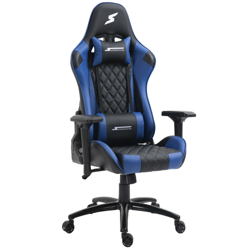 Cadeira Gamer SuperFrame Knight Reclinável Preto e Azul