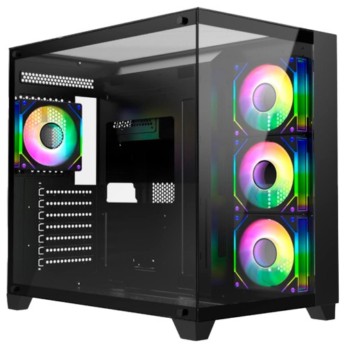 Gabinete Gamer Liketec Zeus Pro Mid Tower Vidro Temperado Atx Black