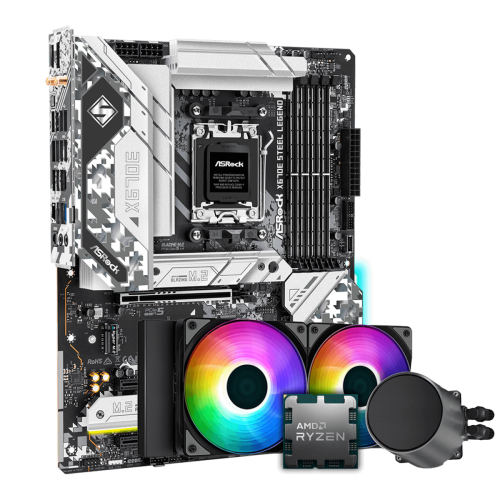 Kit Upgrade Asrock X E Steel Legend Amd Ryzen X Water Cooler