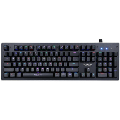 Teclado Mec Nico Gamer Marvo Scorpion Kg Usb Switch Outemu Azul