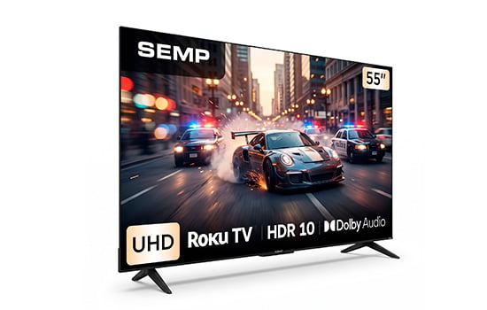 TV Semp 55S62R em destaque