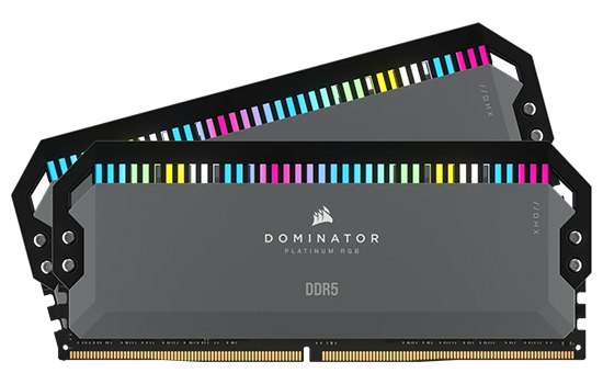 Memória DDR5 Corsair Dominator Platinum RGB, 32GB (2x16GB Memória DDR5 Corsair Dominator Platinum RGB, 32GB (2x16GB