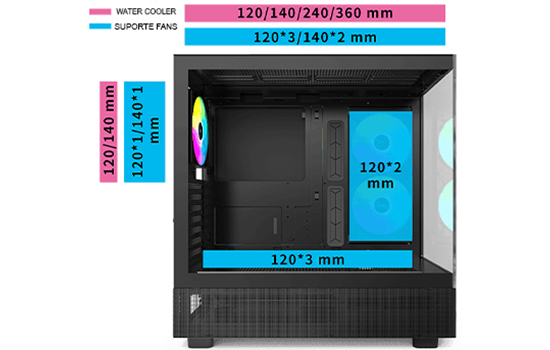 Gabinete Gamer Montech XR