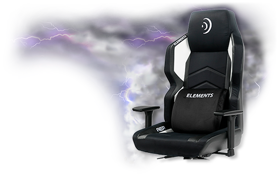 CADEIRA GAMER ELEMENTS MAGNA AER, RECLINÁVEL, BLACK-WHITE