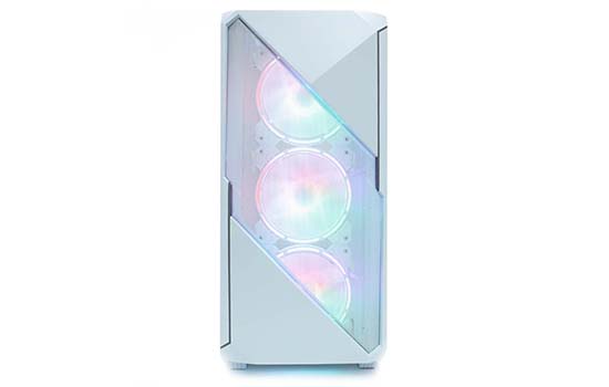 Gabinete Gamer Gamemax Revolt 3606, RGB, Mid Tower, Vidro Temperado, White,  Sem Fonte, Com 3 Fans