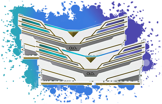 Memória DDR4 OLOy WarHawk White, 16GB (2x8GB), 3600MHZ, RGB, ND4U0836180BCWDX