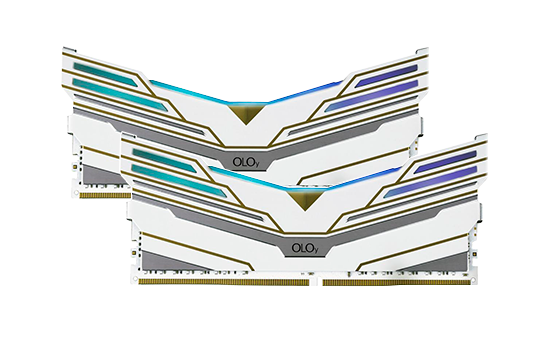 Memória DDR4 OLOy WarHawk White, 16GB (2x8GB), 3600MHZ, RGB, ND4U0836180BCWDX