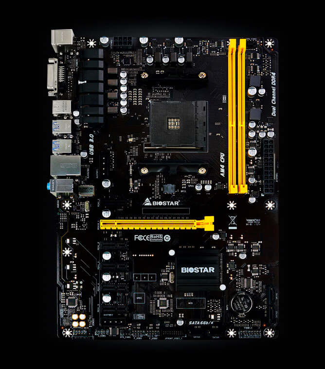 biostar motherboard amd am4 pro tb350 btc