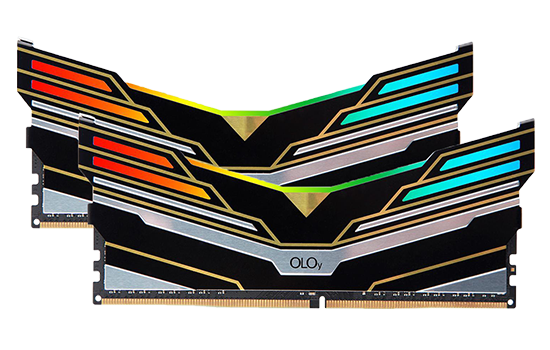 Memória DDR4 OLOy WarHawk Black, 8GB, 3000MHZ, RGB, MD4U083016BESA