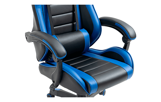 Cadeira Gamer Ninja Danzo, Preto e Azul