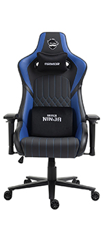Cadeira Gamer Ninja Armor, Reclinável, 4D, Preto E Branca, CGN-ARMOR-PB