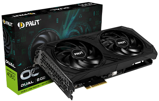 Placa de Vídeo Palit NVIDIA GeForce RTX 4060 Ti Dual, 8GB, GDDR6, DLSS, Ray  Tracing, NE6406T019P1