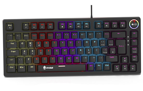 Teclado Evolut EG275 em detalhes