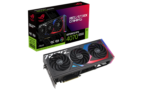 Placa de Vídeo Asus Rog Strix NVIDIA GeForce RTX 4070 Super OC