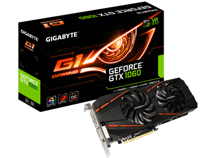 Placa de Vídeo NVIDIA GeForce GTX 1060 G1 Gaming