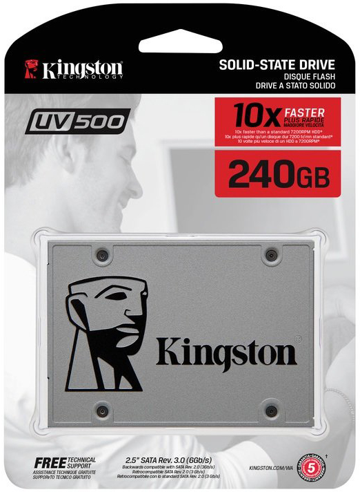 SSD Kingston UV500 240GB Sata III Leitura 520MBs E Grava o 500MBs 