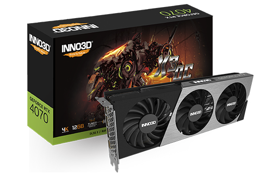 Placa de Vídeo INNO3D NVIDIA GeForce RTX 4070 X3 OC, 12GB, GDDR6X