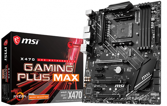 売上実績NO.1 Gaming X470 MSI Mãe Placa Plus AM4 AMD X470, Chipset MAX, CPU