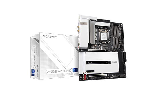エキセンプレス Placa Mãe GIGABYTE Z590 VISION D, Intel Z590 Express Chipset