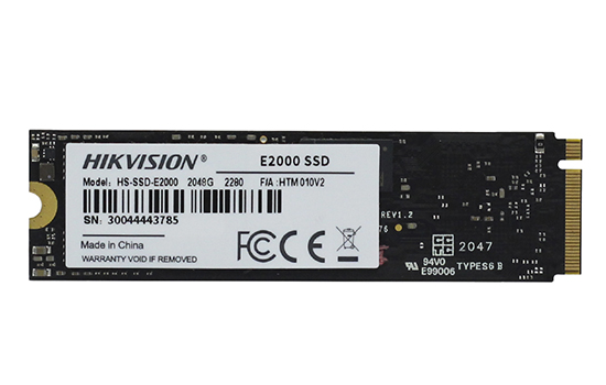 SSD Hikvision E-2000 2TB, NVME Leitura 3500MBs e Gravação 3000MBs
