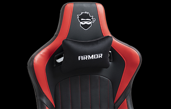 Cadeira Gamer Ninja Armor, Reclinável, 4D, Preto E Vermelho, CGN-ARMOR-PV