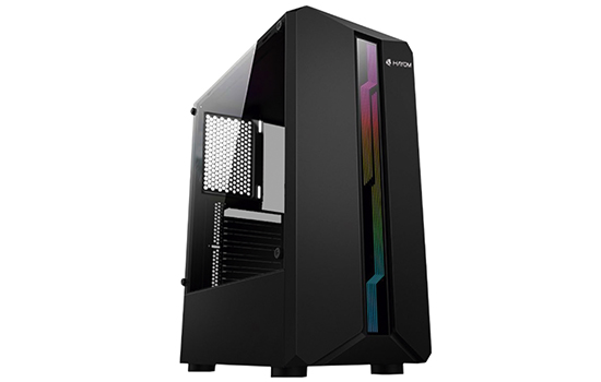GABINETE GAMER HAYOM GB1724 MID TOWER, VIDRO TEMPERADO, ATX, SEM FONTE, SEM FANS, PRETO