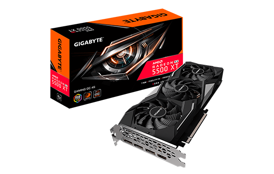 Placa de Vídeo Gigabyte Radeon RX 5500 XT Gaming OC, 4GB GDDR6, 128Bit